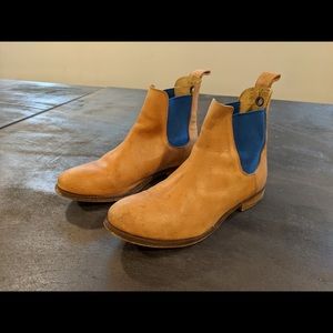 FREE PEOPLE - Farylrobin Tan Leather Chelsea Boots
